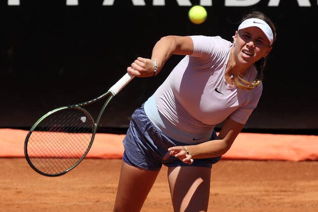 ROME, ITALY - 13.05.2022: A.SABALENKA (BLR) play game against A.ANISMOVA (USA) during their single women round match in the Internazionali BNL D Italia at Foro Italico in Rome, Italy on May 13, 2022.  Copyright: xMarcoxIacobuccix xipa-agency.netx xMarcoxIacobuccix 0