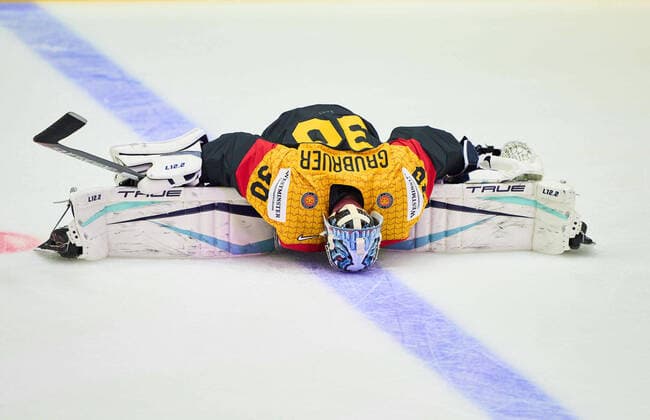 goalie Philipp GRUBAUER Goalie Nr.30 of Germany in the match GERMANY - CANADA IIHF Ice hockey, Eishockey World Championship, WM, Weltmeisterschaft Group B in Helsinki, Finland, May 13, 2022, Season 2021 2022