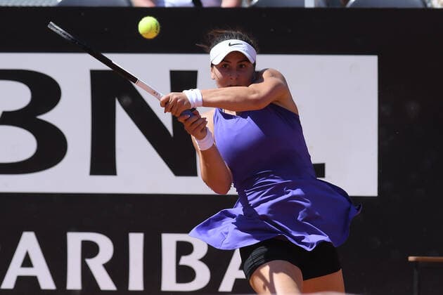 Tennis, WTA, Tennis Damen Rome Tennis Tournament Bianca Andreescu (Can) during the WTA Rome Tennis Tournament in Rome, Italy, May 13th, 2022. Imago-Images Emmefoto Copyright: xImago-Images Emmefotox