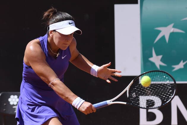 Tennis, WTA, Tennis Damen Rome Tennis Tournament Bianca Andreescu (Can) during the WTA Rome Tennis Tournament in Rome, Italy, May 13th, 2022. Imago-Images Emmefoto Copyright: xImago-Images Emmefotox