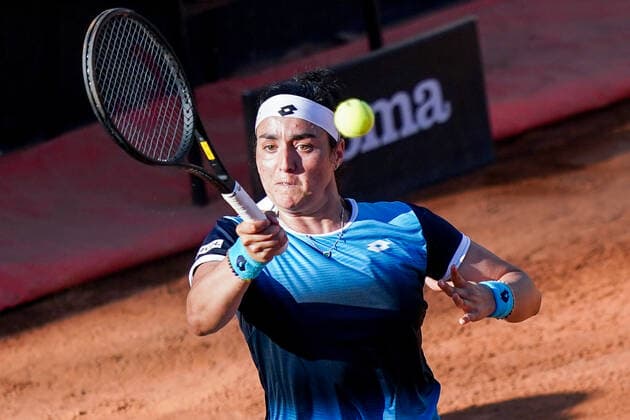 Ons Jabeur in action during the Internazionali BNL D Italia match between Maria Sakkari and Ons Jabeur on 13 May 2022 at Foro Italico, Rome. Photo by Giuseppe Maffia. Rome Foro Italico Rome Italy Copyright: xGiuseppexMaffiax SP24-325-234