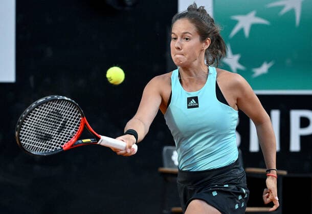 May 13, 2022, ROME: Daria Kasatkina of Russia in action during her women s singles quarter final match against Jil Teichmann of Switzerland at the Italian Open tennis tournament in Rome, Italy, 13 May 2022. ANSA ETTORE FERRARI ROME - ZUMAa110 20220513_zaf_a110_063 Copyright: xEttorexFerrarix
