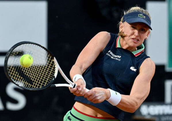 May 13, 2022, ROME: Jil Teichmann of Switzerland in action during her women s singles quarter final match against Daria Kasatkina of Russia at the Italian Open tennis tournament in Rome, Italy, 13 May 2022. ANSA ETTORE FERRARI Italian Open tennis tournament  - ZUMAa110 20220513_zaf_a110_062 Copyright: xEttorexFerrarix