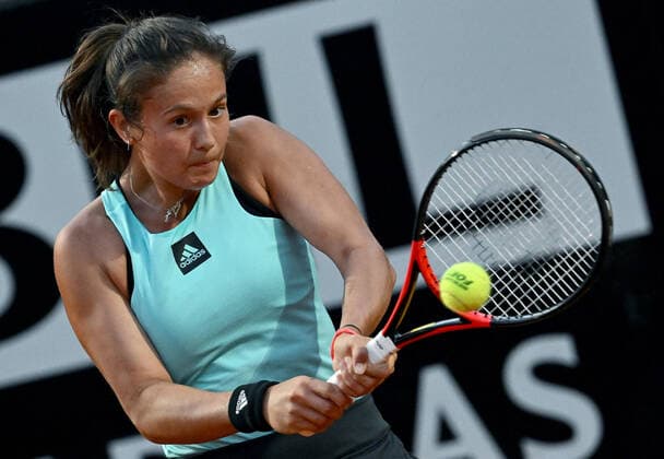 May 13, 2022, ROME: Daria Kasatkina of Russia in action during her women s singles quarter final match against Jil Teichmann of Switzerland at the Italian Open tennis tournament in Rome, Italy, 13 May 2022. ANSA ETTORE FERRARI Italian Open tennis tournament  - ZUMAa110 20220513_zaf_a110_064 Copyright: xEttorexFerrarix