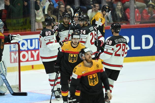 3-1 goal for Canada. during the 2022 IIHF Ice hockey, Eishockey World Championship, WM, Weltmeisterschaft group A match between Germany and Canada at the Helsinki Ice Hall on May 13. in Helsinki, Finland. (Jussi Eskola Newspix24)  Copyright: xJussixEskolax NP24_01842232
