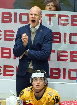 DEB National coach, headcoach, team manager, Bundestrainer, Toni Söderholm, Soederholm of Germany in the match GERMANY - CANADA IIHF Ice hockey, Eishockey World Championship, WM, Weltmeisterschaft Group B in Helsinki, Finland, May 13, 2022, Season 2021 2022