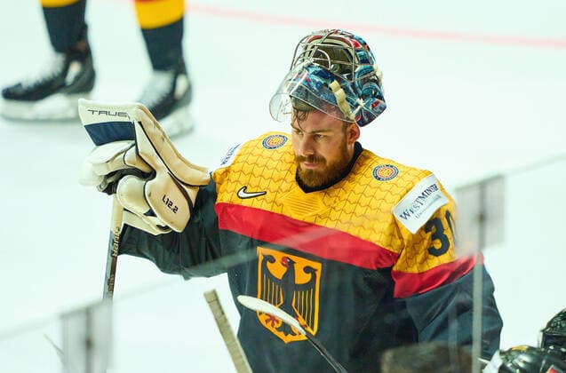 Philipp GRUBAUER Goalie Nr.30 of Germany in the match GERMANY - CANADA 3-5 IIHF Ice hockey, Eishockey World Championship, WM, Weltmeisterschaft Group B in Helsinki, Finland, May 13, 2022, Season 2021 2022