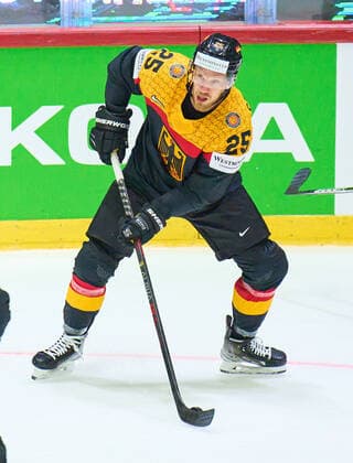 Daniel SCHMÖLZ Nr.25 of Germany in the match GERMANY - CANADA 3-5 IIHF Ice hockey, Eishockey World Championship, WM, Weltmeisterschaft Group B in Helsinki, Finland, May 13, 2022, Season 2021 2022