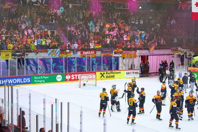DEB team with german fans in the match GERMANY - CANADA 3-5 IIHF Ice hockey, Eishockey World Championship, WM, Weltmeisterschaft Group B in Helsinki, Finland, May 13, 2022, Season 2021 2022