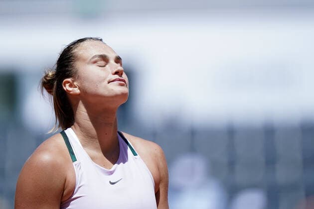 Internazionali BNL D Italia 2022 - Day Seven Aryna Sabalenka looks dejected during the Internazionali BNL D Italia 2022 match between Iga Swiatek and Aryna Sabalenka - Day Seven on May 14, 2022 at Foro Italico in Rome, Italy. Rome Roma Italy  Copyright: xGiuseppexMaffiax originalFilename:maffia-internaz220514_npci7.jpg