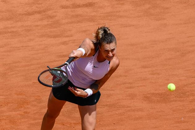 Mandatory Credit: Photo by Fabrizio Corradetti LiveMedia Shutterstock (12939854m) Arena Sabalenka (BLR) Tennis Internationals Internazionali BNL d Italia - Women s semi-final - Swiatek vs Sabalenka, Foro Italico, Rome, Italy - 14 May 2022 Tennis Internationals Internazionali BNL d Italia - Women s semi-final - Swiatek vs Sabalenka, Foro Italico, Rome, Italy - 14 May 2022  Copyright: xFabrizioxCorradetti LiveMedia Shutterstockx 12939854m