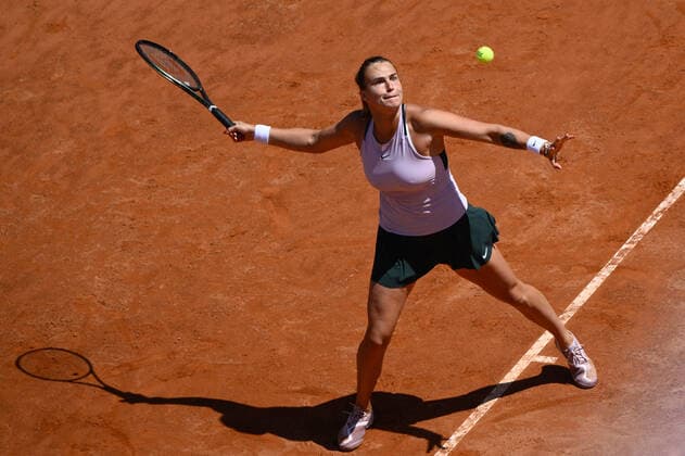 Arena Sabalenka (BLR) during the semi-final against Iga Swiatek (POL) of the WTA, Tennis Damen Master 1000 Internazionali BNL D Italia tournament at Foro Italico on May 14, 2022  Copyright: xFabrizioxCorradettix xipa-agencyx xx 0