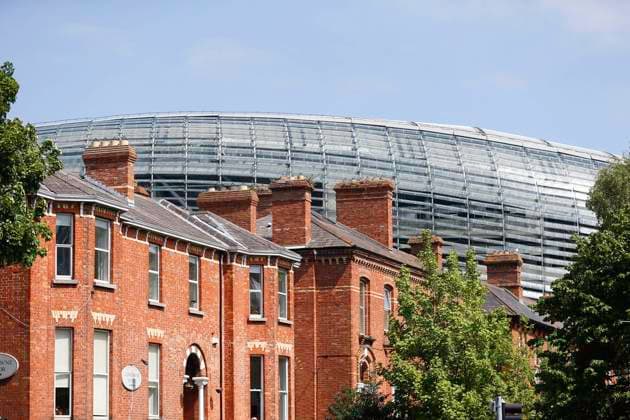 14th May 2022 ; Aviva Stadium, Dublin, Ireland; European Champions Cup rugby, Leinster versus Toulouse; A general view of the Aviva Stadium  ActionPlus12389445 PeterxFitzpatrick