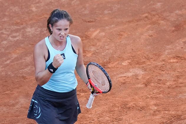 Internazionali BNL D Italia 2022 - Day Seven Daria Kasatkina celebrates during the Internazionali BNL D Italia 2022 semi-final match between Ons Jabeur and Daria Kasatkina - Day Seven on May 14, 2022 at Foro Italico in Rome, Italy. Rome Roma Italy  Copyright: xGiuseppexMaffiax originalFilename:maffia-internaz220514_npJHO.jpg
