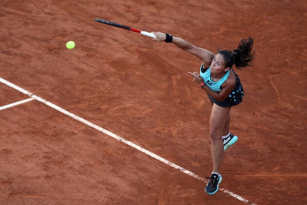 ROME, ITALY - 14.05.2022: ONS JABEUR (TUN) play game against D.KASATKINA during their single women semifinal match in the Internazionali BNL D Italia at Foro Italico in Rome, Italy on May 13, 2022.  Copyright: xMarcoxIacobuccix xipa-agency.netx xMarcoxIacobuccix 0