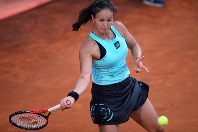 ROME, ITALY - 14.05.2022: ONS JABEUR (TUN) play game against D.KASATKINA during their single women semifinal match in the Internazionali BNL D Italia at Foro Italico in Rome, Italy on May 13, 2022.  Copyright: xMarcoxIacobuccix xipa-agency.netx xMarcoxIacobuccix 0