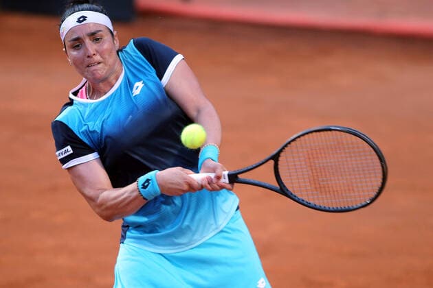 ROME, ITALY - 14.05.2022: ONS JABEUR (TUN) play game against D.KASATKINA during their single women semifinal match in the Internazionali BNL D Italia at Foro Italico in Rome, Italy on May 13, 2022.  Copyright: xMarcoxIacobuccix xipa-agency.netx xMarcoxIacobuccix 0