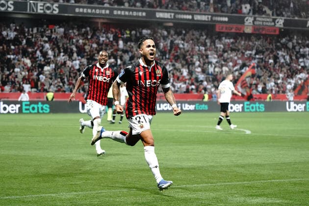Joie - Justin Kluivert (OGC Nice) FOOTBALL : OGC Nice vs Lille - Ligue 1 Uber Eats - Nice - 14 05 2022 NorbertScanella Panoramic 