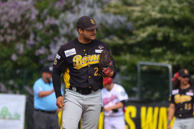 Baseballl I Men I Season 2021 22 I 1 Bundesliga Nord I 11 Matchday I Hamburg Stealers Bonn Capitals I 14 05 2022 Maurice Wilhelm 22, Bonn Capitals Hamburg Baseballanlage Langenhorst Hamburg Germany Copyright: xLobeca RalfxHomburgx