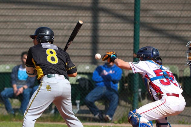 Baseballl I Men I Season 2021 22 I 1 Bundesliga Nord I 11 Matchday I Hamburg Stealers Bonn Capitals I 14 05 2022 Daniel E Sanchez Reyes 8, Bonn Capitals Sebastian Koch 55, Hamburg Stealers Hamburg Baseballanlage Langenhorst Hamburg Germany Copyright: xLobeca RalfxHomburgx