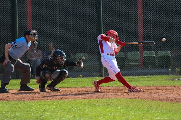 Baseballl I Men I Season 2021 22 I 1 Bundesliga Nord I 11 Matchday I Hamburg Stealers Bonn Capitals I 14 05 2022 Marc Harder 24, Hamburg Stealers Hamburg Baseballanlage Langenhorst Hamburg Germany Copyright: xLobeca RalfxHomburgx