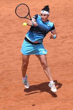 Ons Jabeur in action during the Internazionali BNL D Italia Women Final match between Iga Swiatek and Ons Jabeur on 15 May 2022 at Foro Italico, Rome. Copyright: xGiuseppexMaffiax 31980350