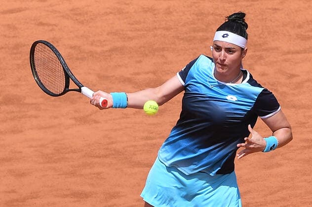 Ons Jabeur in action during the Internazionali BNL D Italia Women Final match between Iga Swiatek and Ons Jabeur on 15 May 2022 at Foro Italico, Rome. Copyright: xGiuseppexMaffiax 31980351