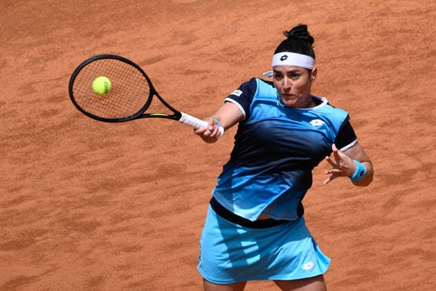 May 15, 2022, Rome, Italy: Ons Jabeur (TUN) during final against Iga Swiatek (POL) of the WTA, Tennis Damen Master 1000 Internazionali BNL D Italia tournament at Foro Italico on May 15, 2022. Tennis Internationals - Internazionali BNL d Italia - Women s final - Swiatek vs Jabeur, Rome, Italy  - ZUMAl164 20220515_zsa_l164_061 Copyright: xFabrizioxCorradettix