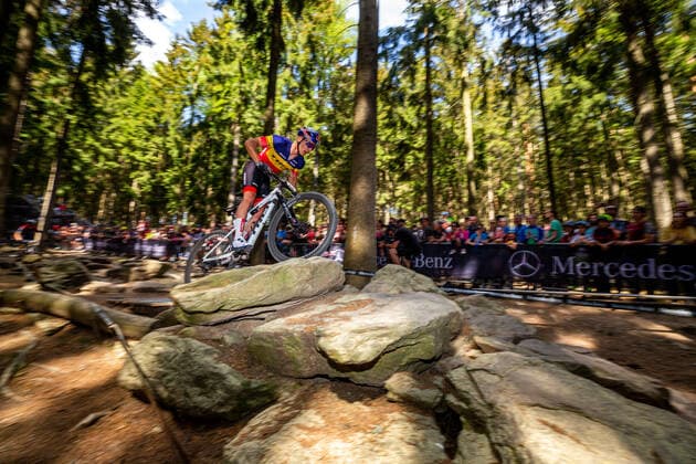 2022 Mercedes-Benz UCI Mountain Bike World Cup Tom Pidcock wins the third round of MTB World Cup celebrated in NovÃ MÄ›sto Na MoravÄ› (Czech Republic), on May 15, 2022. NovÃ MÄ›sto na MoravÄ› Czech Republic  Copyright: xJavierxMartinezxdexlaxPuentex originalFilename:martinezdelapuente-novmston220515_npUwe.jpg