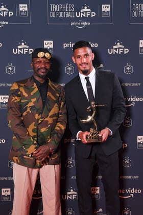Djibril CISSE - 02 William SALIBA (om) during the Trophies UNFP ceremony at Pavillon Gabriel on May 15, 2022 in Paris, France. FOOTBALL : Trophees UNFP - Soiree - Paris - 15 05 2022 Pool FEP Panoramic 