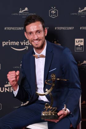 01 Benjamin LEROY (aca) during the Trophies UNFP ceremony at Pavillon Gabriel on May 15, 2022 in Paris, France. FOOTBALL : Trophees UNFP - Soiree - Paris - 15 05 2022 Pool FEP Panoramic 