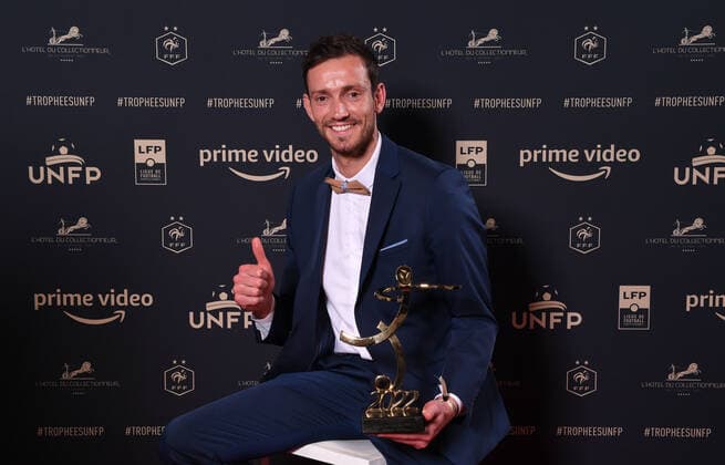 01 Benjamin LEROY (aca) during the Trophies UNFP ceremony at Pavillon Gabriel on May 15, 2022 in Paris, France. FOOTBALL : Trophees UNFP - Soiree - Paris - 15 05 2022 Pool FEP Panoramic 