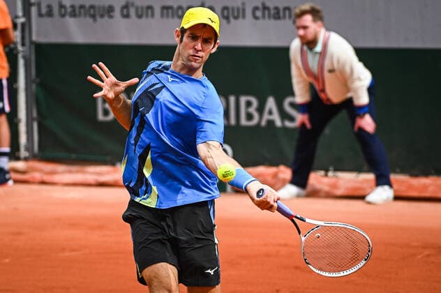 May 16, 2022, Paris, France, France: Bradley KLAHN of United States during the Qualifying Day one of Roland-Garros 2022, French Open 2022, Grand Slam tennis tournament at the Roland-Garros stadium on May 16, 2022 in Paris, France. Paris France - ZUMAm308 20220516_zsp_m308_002 Copyright: xMatthieuxMirvillex