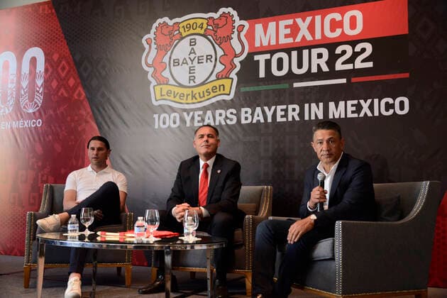 Football, Bayer Leverkusen Mexico Tour, Press Conference