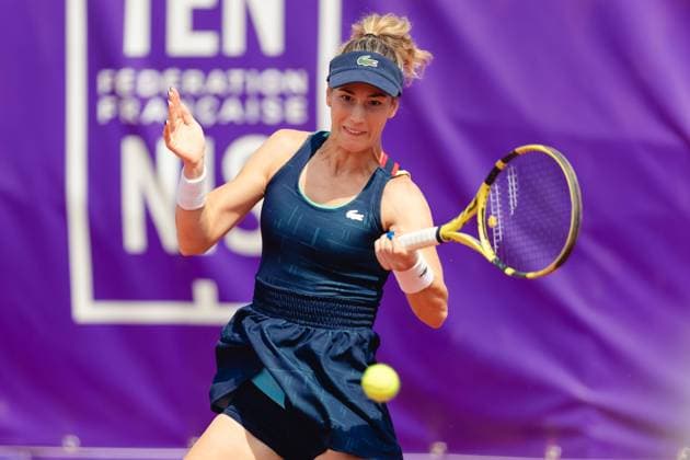 Strasbourg, France, May 17th 2022: Bernarda Pera of USA in action during her Round of 32 Singles match of the 2022 Internationaux de Strasbourg against Elena-Gabriela Ruse of Romania at the Tennis Club de Strasbourg in Strasbourg, France Dan O Connor SPP 2022 Internationaux de Strasbourg - Round of 32 Singles - Bernarda Pera v Elena-Gabriela Ruse - Tennis Club de Strasbourg 