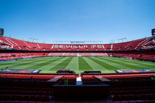 SOCCER - UEFA EL, Frankfurt vs Glasgow SEVILLA,SPAIN,17.MAY.22 - SOCCER - UEFA Europa League, final, Eintracht Frankfurt vs Glasgow Rangers, preview. Image shows an overview of the Estadio Ramon Sanchez Pizjuan.  GEPAxpictures xJohannesxFriedl