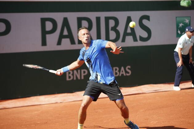 17 05 2022, Tennis, French Open 2022 Roland Garros, FRA, Paris, Roland Garros Picture from left Philipp Kohlschreiber GER Copyright: HMBxMedia AntonioxBorga