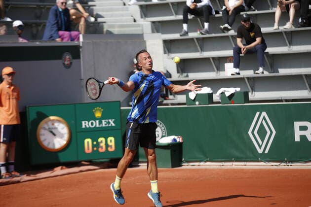 17 05 2022, Tennis, French Open 2022 Roland Garros, FRA, Paris, Roland Garros Picture from left Philipp Kohlschreiber GER Copyright: HMBxMedia AntonioxBorga