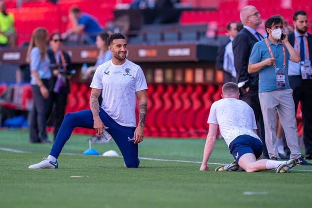 SOCCER - UEFA EL, Frankfurt vs Glasgow SEVILLA,SPAIN,17.MAY.22 - SOCCER - UEFA Europa League, final, Eintracht Frankfurt vs Glasgow Rangers, preview, training Glasgow. Image shows Connor Goldson (Glasgow).  GEPAxpictures xJohannesxFriedl
