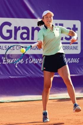 Strasbourg, France, May 17th 2022: Harmony Tan of France in action during her Round of 16 Singles match of the 2022 Internationaux de Strasbourg against Maryna Zanevska of Belgium at the Tennis Club de Strasbourg in Strasbourg, France Dan O Connor SPP 2022 Internationaux de Strasbourg - Round of 16 Singles - Harmony Tan v Maryna Zanevska - Tennis Club de Strasbourg 