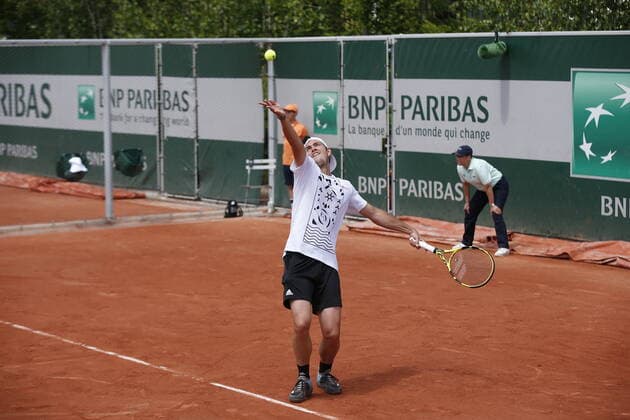 17 05 2022, Tennis, French Open 2022 Roland Garros, FRA, Paris, Roland Garros Picture from left Maximilian Martener GER Copyright: HMBxMedia AntonioxBorga