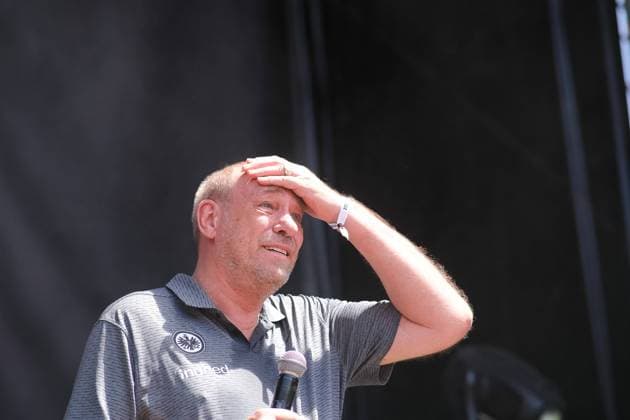 Football, EL, Final, Eintracht Frankfurt, President Peter Fischer in Seville