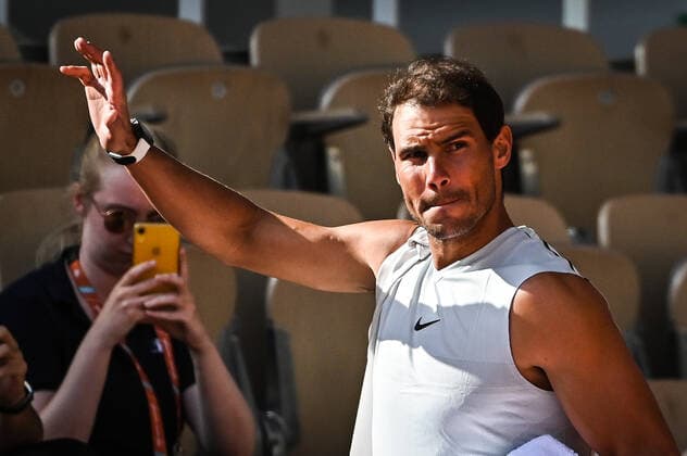 May 18, 2022, Paris, France, France: Rafael NADAL of Spain during a training session of Roland-Garros 2022, French Open 2022, Grand Slam tennis tournament at the Roland-Garros stadium on May 18, 2022 in Paris, France. Paris France - ZUMAm308 20220518_zsp_m308_037 Copyright: xMatthieuxMirvillex