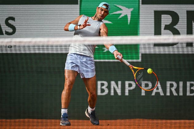May 18, 2022, Paris, France, France: Rafael NADAL of Spain during a training session of Roland-Garros 2022, French Open 2022, Grand Slam tennis tournament at the Roland-Garros stadium on May 18, 2022 in Paris, France. Paris France - ZUMAm308 20220518_zsp_m308_044 Copyright: xMatthieuxMirvillex