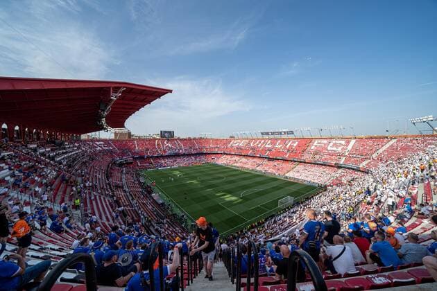 SOCCER - UEFA EL, Frankfurt vs Glasgow SEVILLA,SPAIN,18.MAY.22 - SOCCER - UEFA Europa League, final, Eintracht Frankfurt vs Glasgow Rangers. Image shows an overview of the Estadio Ramon Sanchez Pizjuan.  GEPAxpictures xJohannesxFriedl