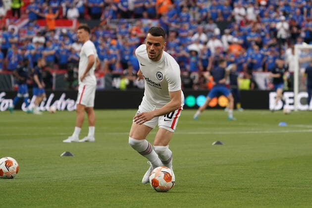 Filip Kostic Eintracht Frankfurt Sevilla 18 05 2022 Eintracht Frankfurt vs Glasgow Rangers, UEFA Europa League Final, Ramon Sanchez Pizjuan Stadium Sevilla