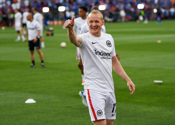 18 05 2022, xpsx, football UEFA Europa League Final 2022, Eintracht Frankfurt Glasgow Rangers v l Sebastian Rode Eintracht Frankfurt DFL DFB REGULATIONS PROHIBIT ANY USE OF PHOTOGRAPHS as IMAGE SEQUENCES and or QUASI VIDEO emspor Sevilla