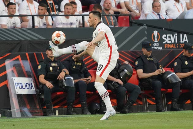 Filip Kostic Eintracht Frankfurt Sevilla 18 05 2022 Eintracht Frankfurt vs Glasgow Rangers, UEFA Europa League Final, Ramon Sanchez Pizjuan Stadium Sevilla