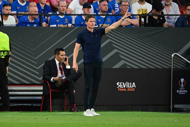 Head coach Oliver Glasner Eintracht Frankfurt , Eintracht Frankfurt vs Glasgow Rangers, Europa League, Final, 18 05 2022 Copyright: xkolbert-press MarcxNiemeyerx