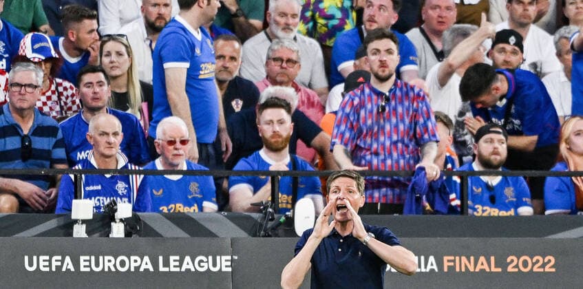 18 05 2022, xpsx, football UEFA Europa League Final 2022, Eintracht Frankfurt Glasgow Rangers v l coach Oliver Glasner Eintracht Frankfurt DFL DFB REGULATES PROHIBIT ANY USE OF PHOTOGRAPHS as IMAGE SEQUENCES and or QUASI VIDEO emspor Sevilla